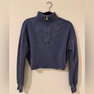 Abercrombie & Fitch Essential Mini Sunday Cutoff Half-Zip - XS